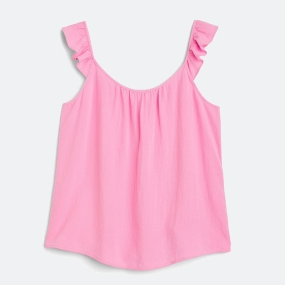 Market & Spruce Lionna Flutter Sleeve Scoop Neck Top | M